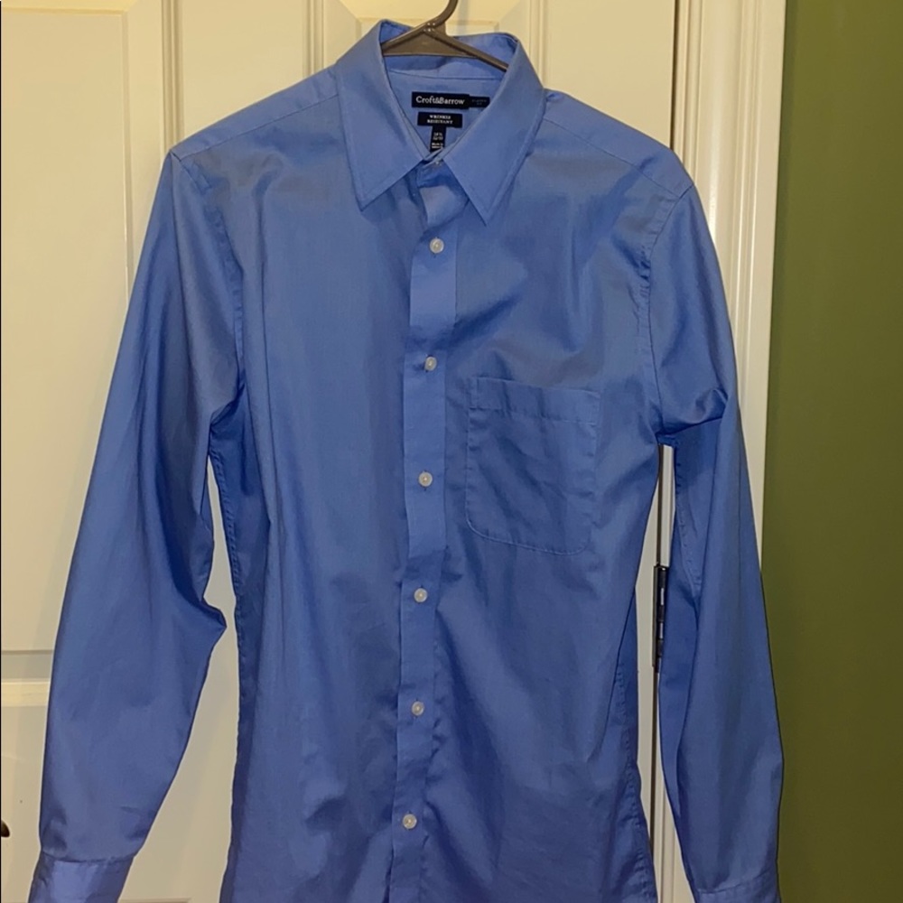 Kohl’s Royal Blue Dress Shirt w/ Collar Stays